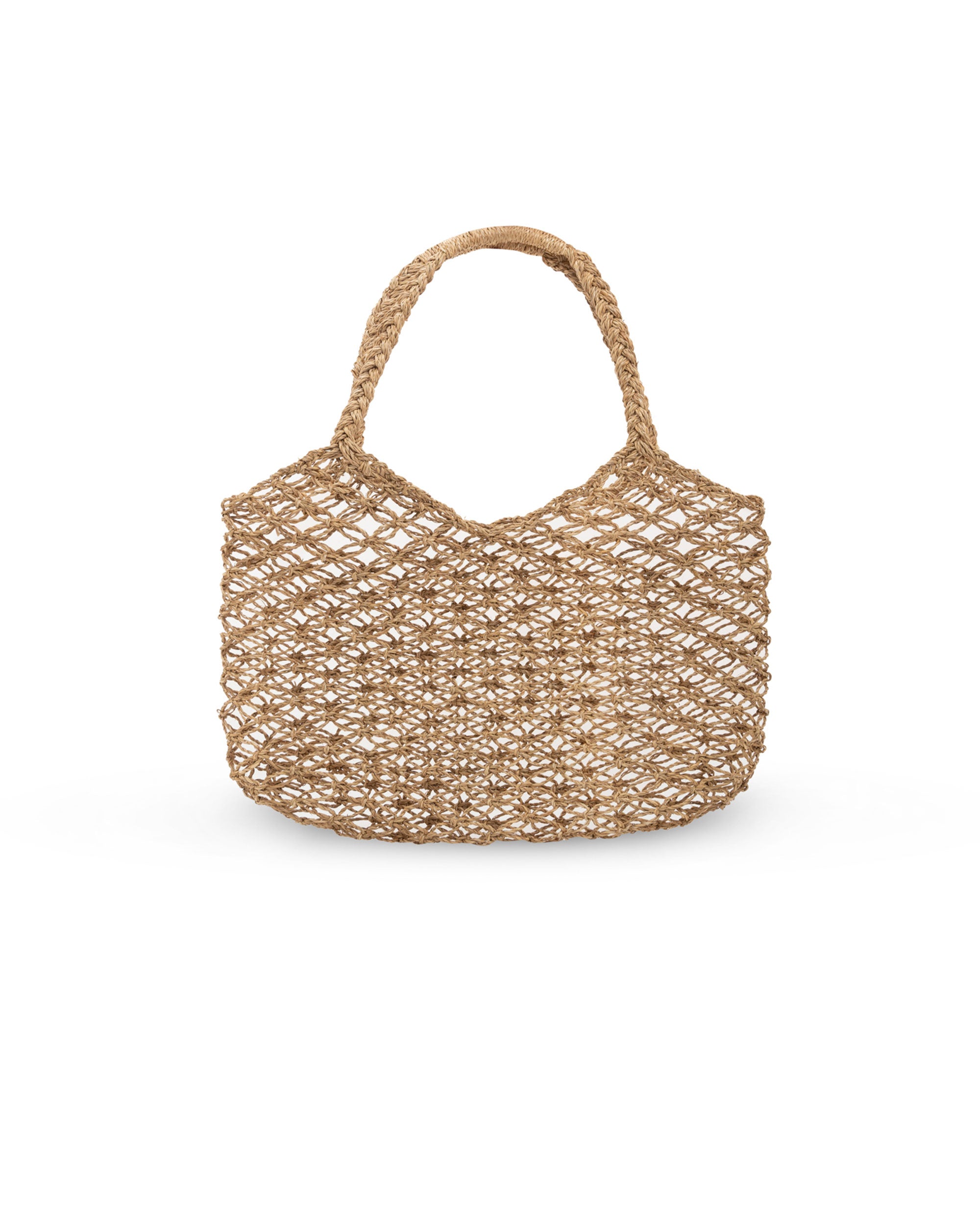 Handwoven Natural Fiber Tote Bag