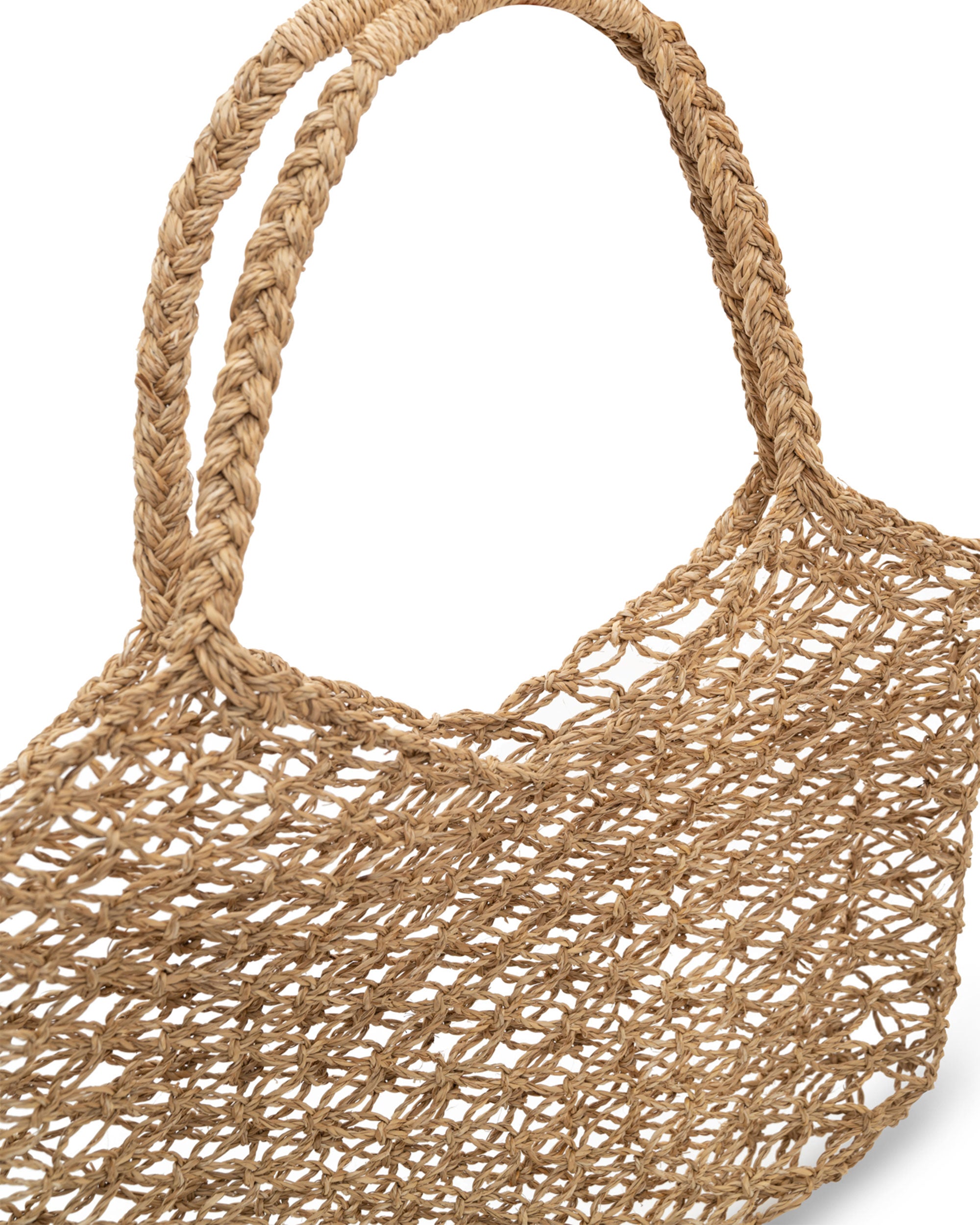 Handwoven Natural Fiber Tote Bag