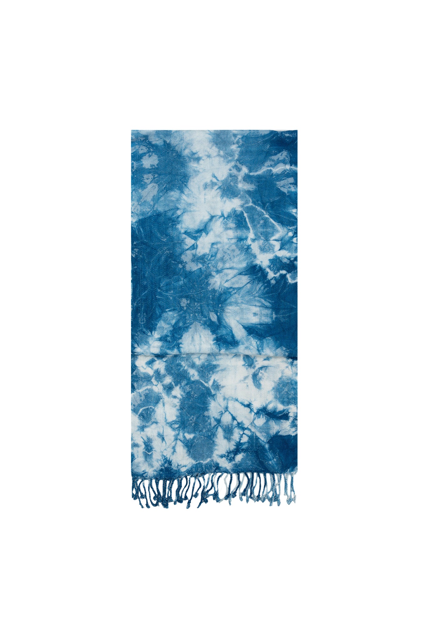Indigo Tie-Dye Scarf