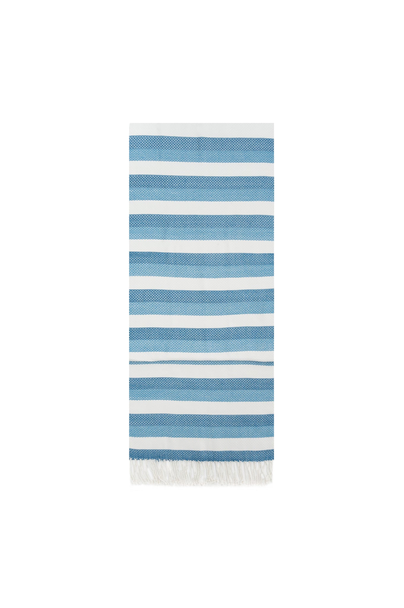 Ocean Breeze Striped Handwoven Scarf