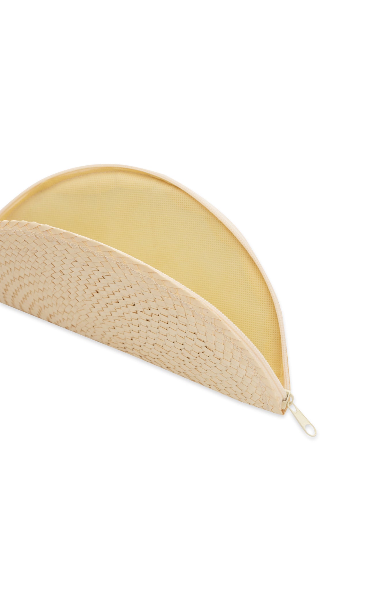 Half-Moon Palm Leaf Clutch