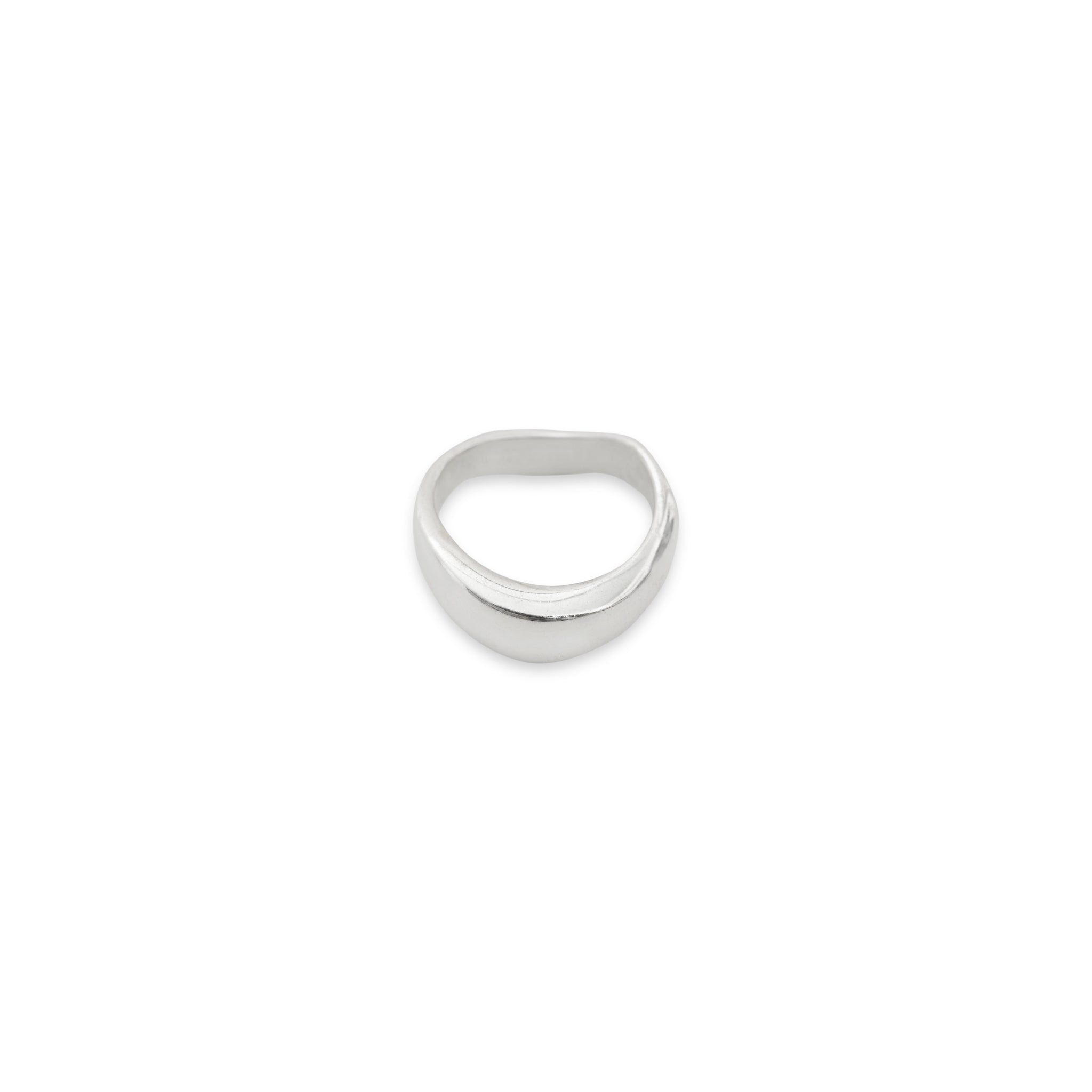 Minimalist Silver Wave Ring