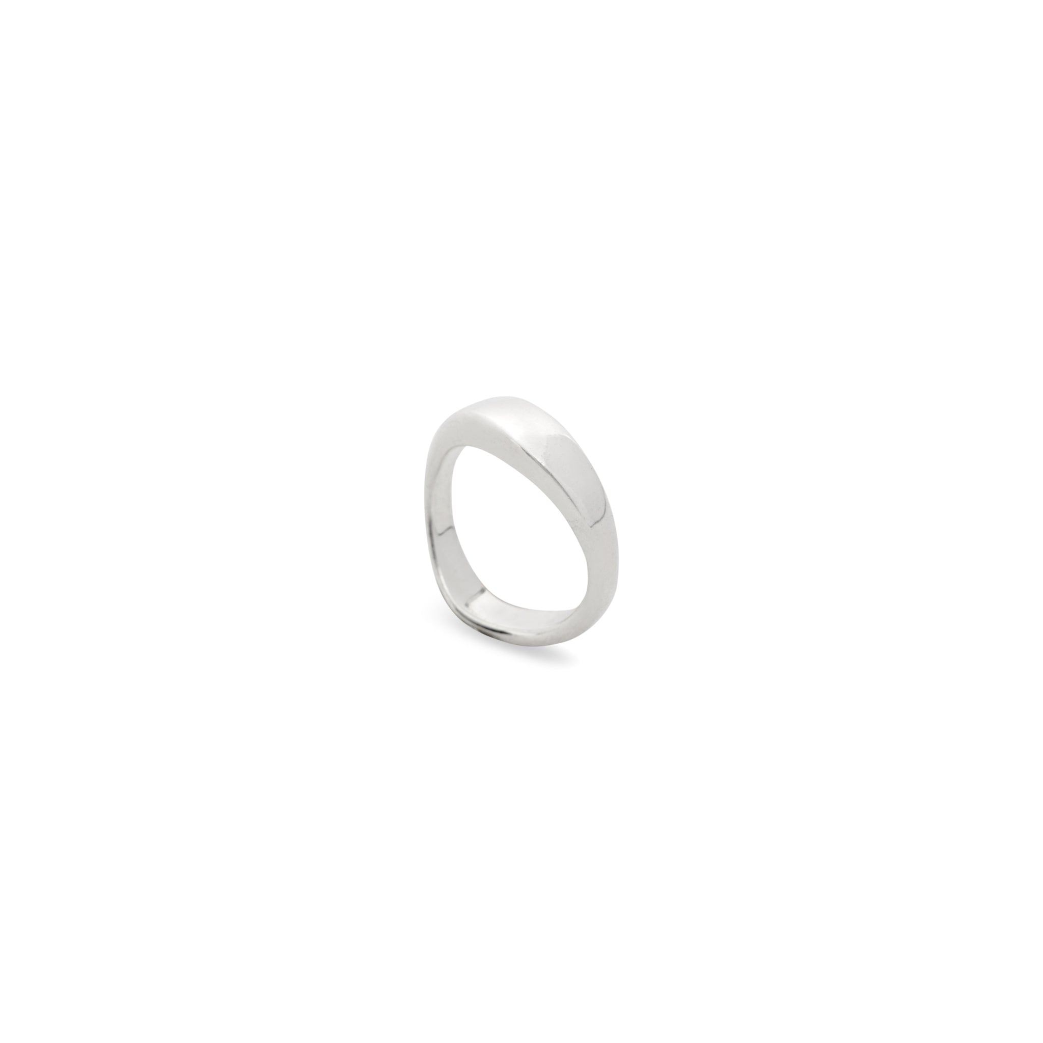 Minimalist Silver Wave Ring